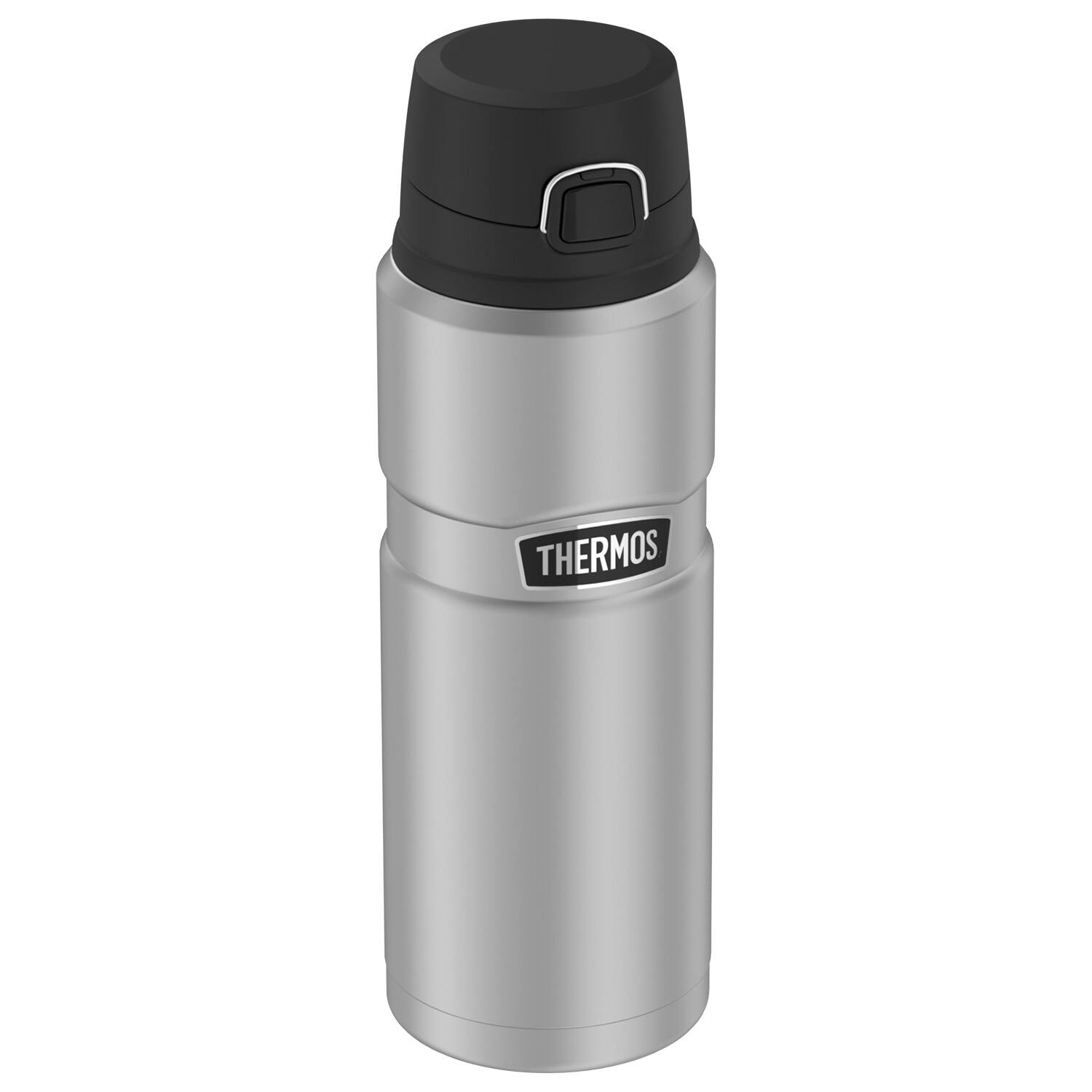 Alt View 4. Thermos - Thermos 24 oz. Stainless King Vacuum Insulated Water Bottle - Matte Silver - Silver.