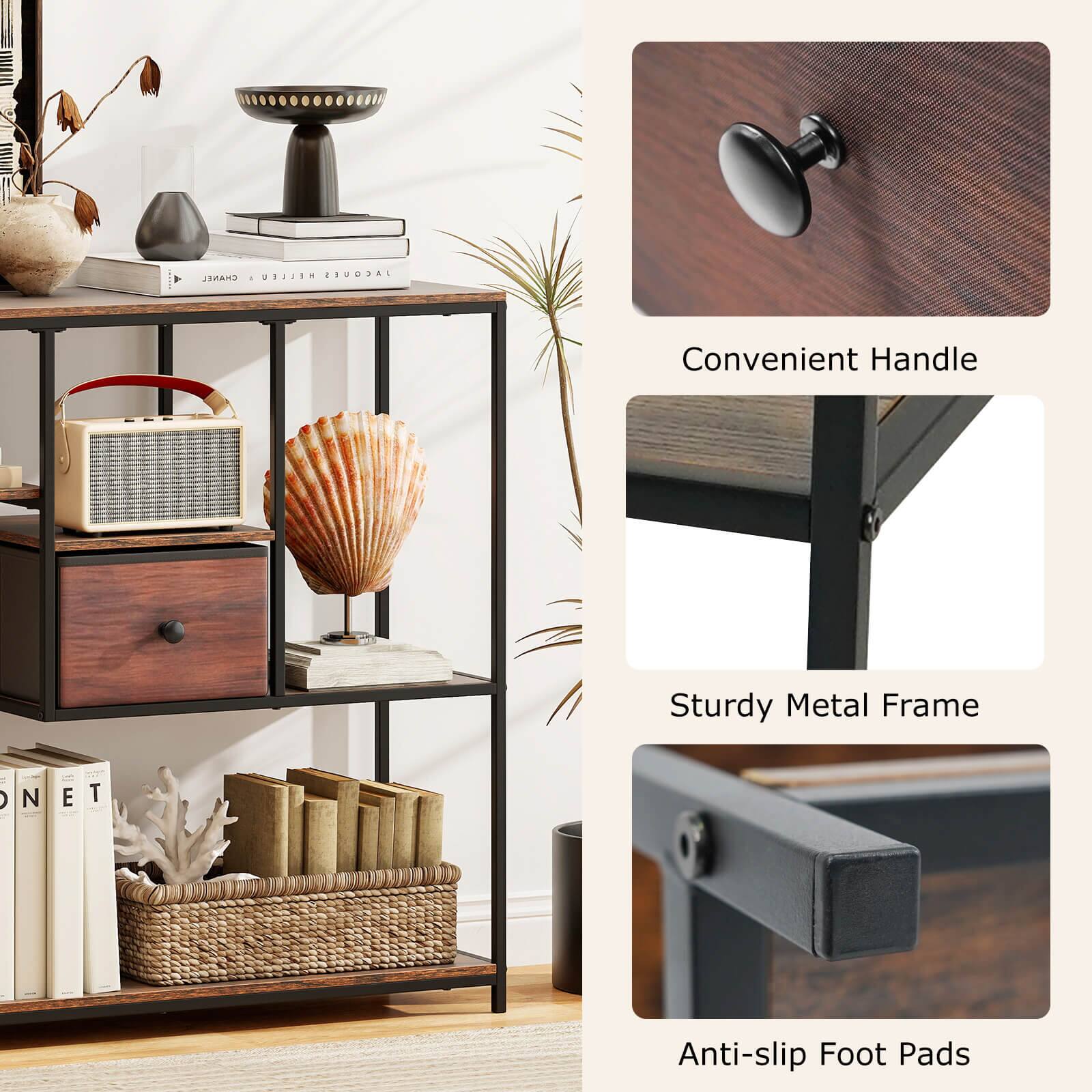 CMANEL - Convenient Handle Sturdy Metal Frame N E T Anti-slip Foot Pads