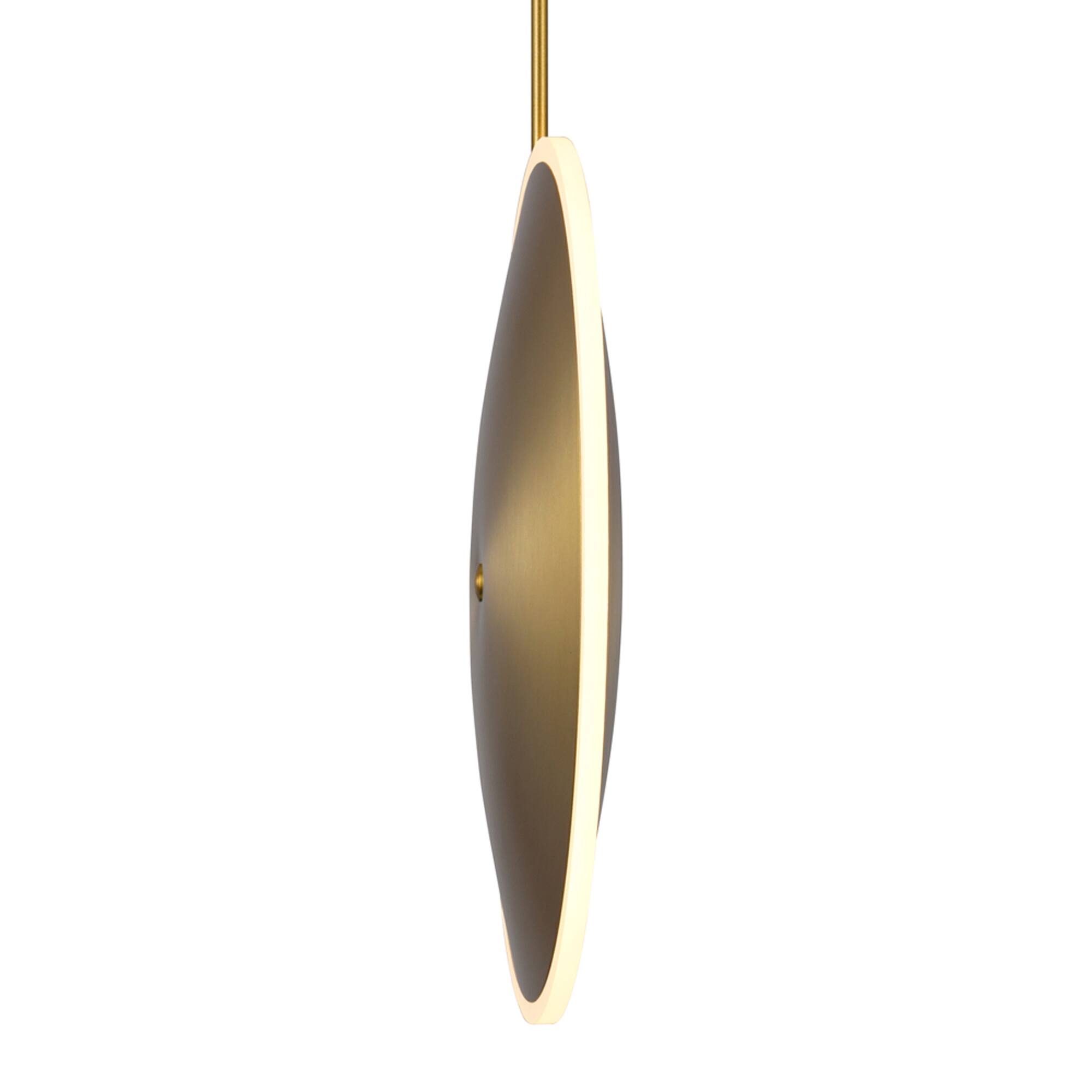 Alt View 1. CWI Lighting - Ovni LED Mini Pendant With Brass Finish - Brass.
