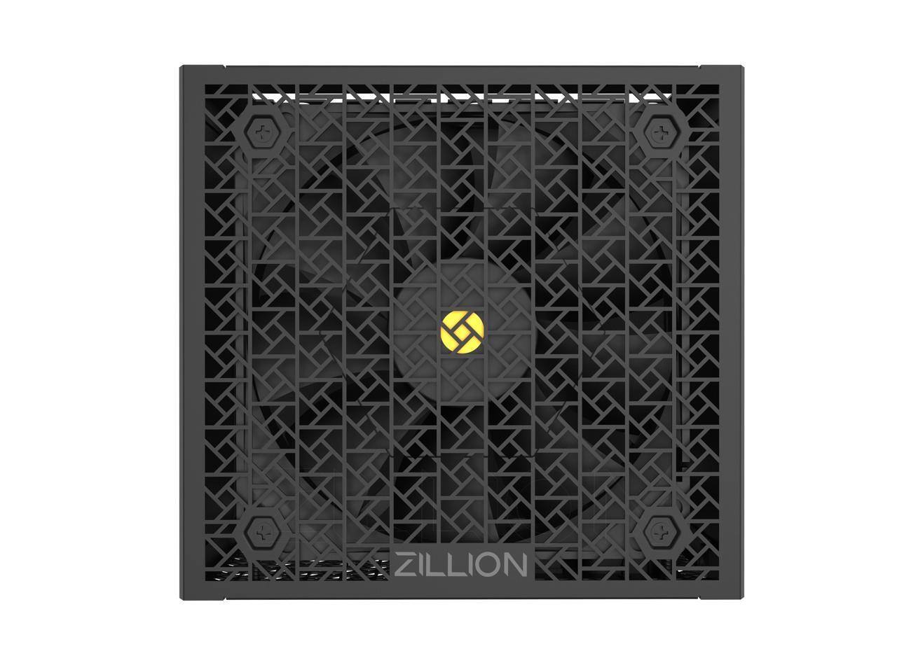 Alt View 4. Super Flower - Super Flower Zillion FG 1050W Platinum, 80+ Gold, Full Modular, ATX 3.1/PCIe 5.0, 12V-2x6, FDB Fan, Black - Black.