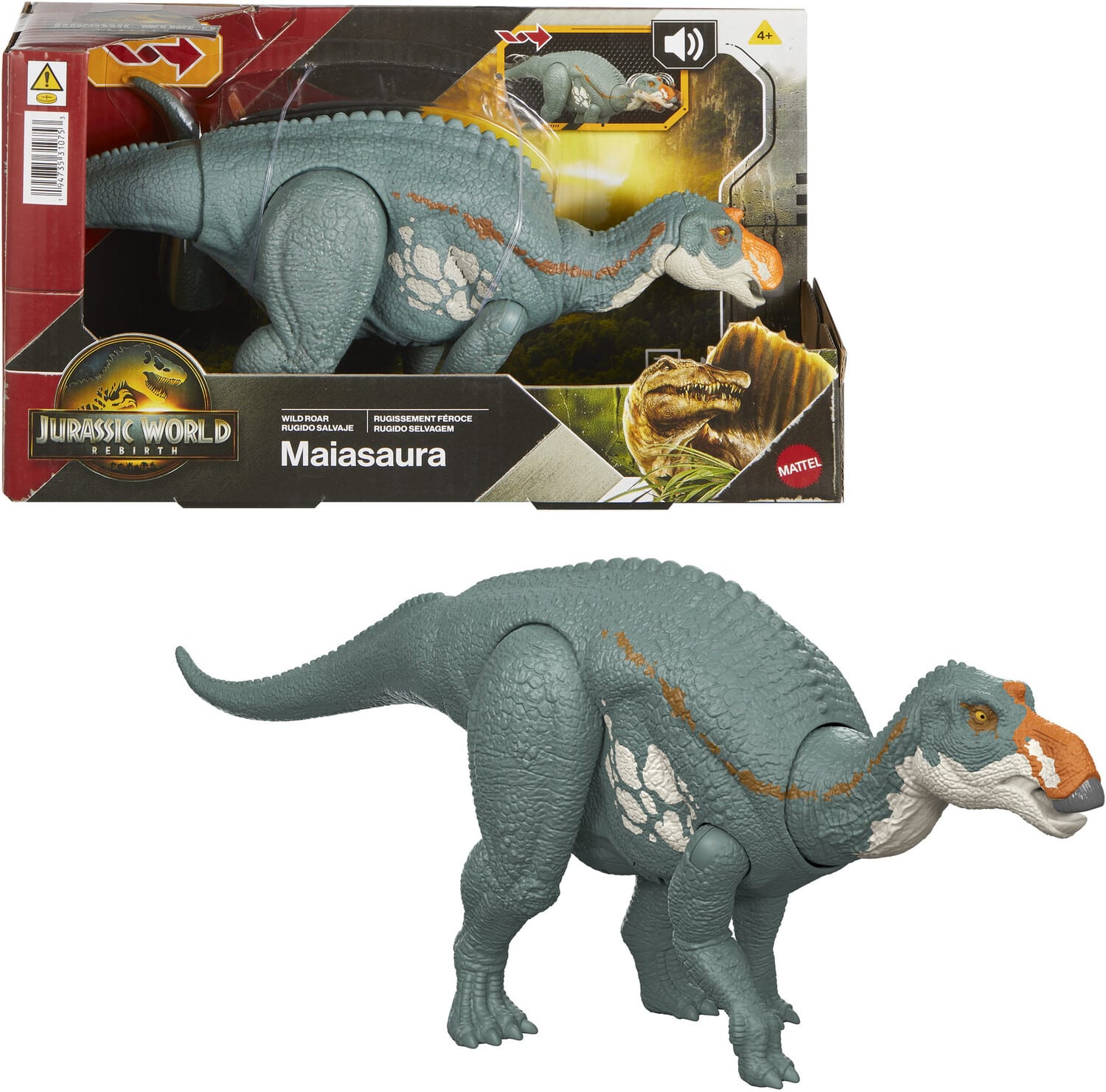 Mattel - Jurassic World: Rebirth Wild Roar Maiasaura - COLLECTABLES - Multicolor