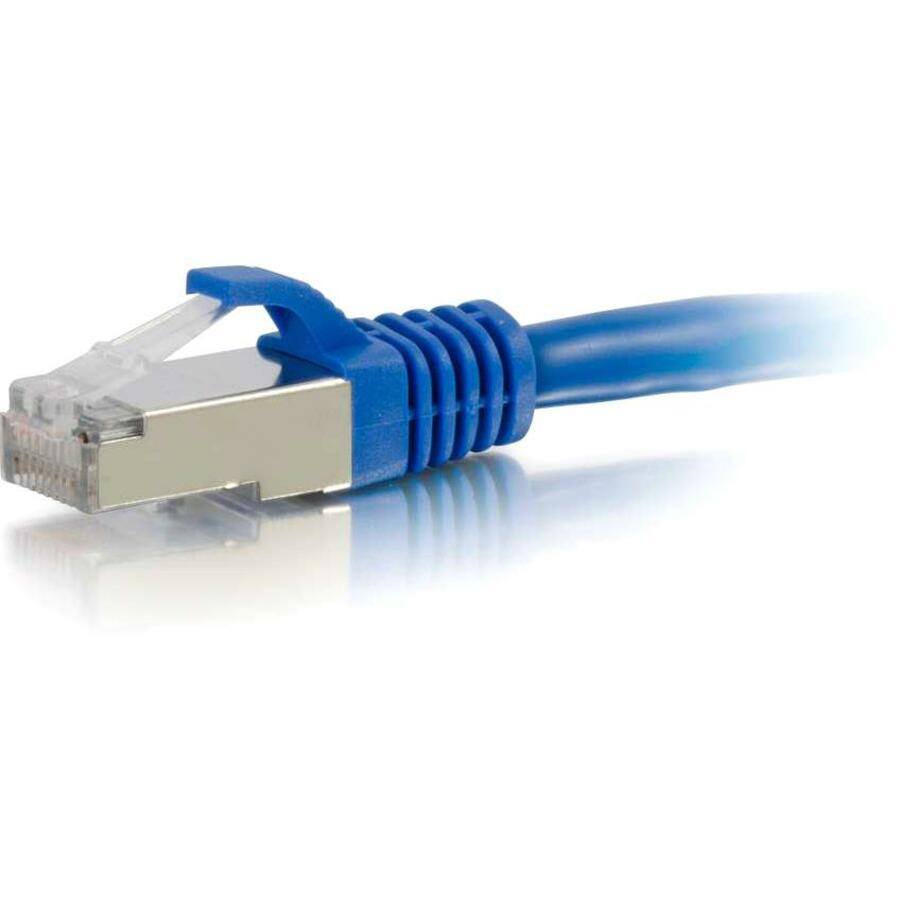 Angle. Cables to Go - C2G 00792 Cat6 Cable - Snagless Shielded Ethernet Network Patch Cable, Blue (2 Feet, 0.60 Meters).