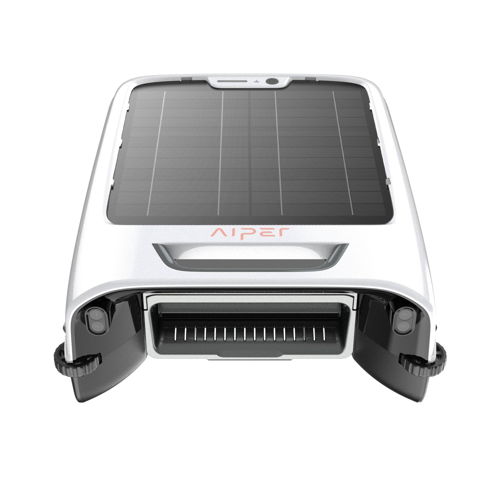 Front. Aiper - Scuba Eco Sufer M2 pool skimmer,solar power energy - White.