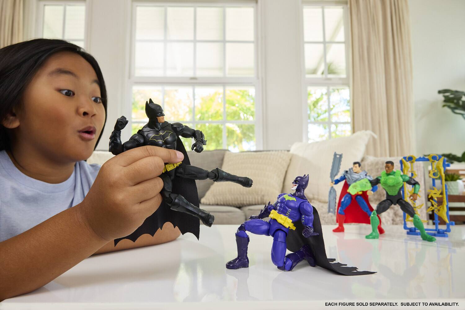 Each figure sold separately. Subject to availability.