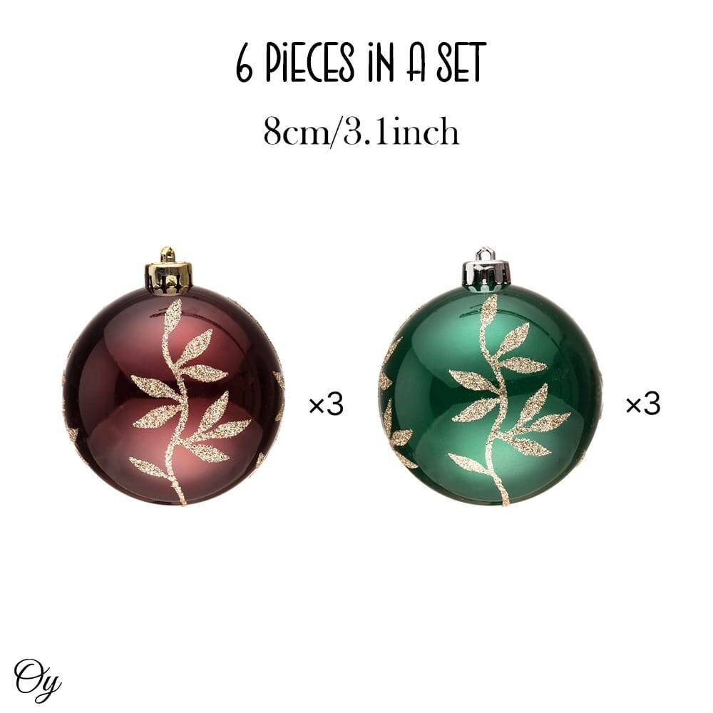 6 pieces in a set  
8cm/3.1 inch  
x3  
x3