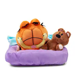 Nickelodeon - Garfield Sleeping With Pookie 7-Inch Collector Plush - Multi-Colored