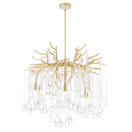 CWI Lighting - Anita 6 Light Chandelier With Finish - Gold Leaf