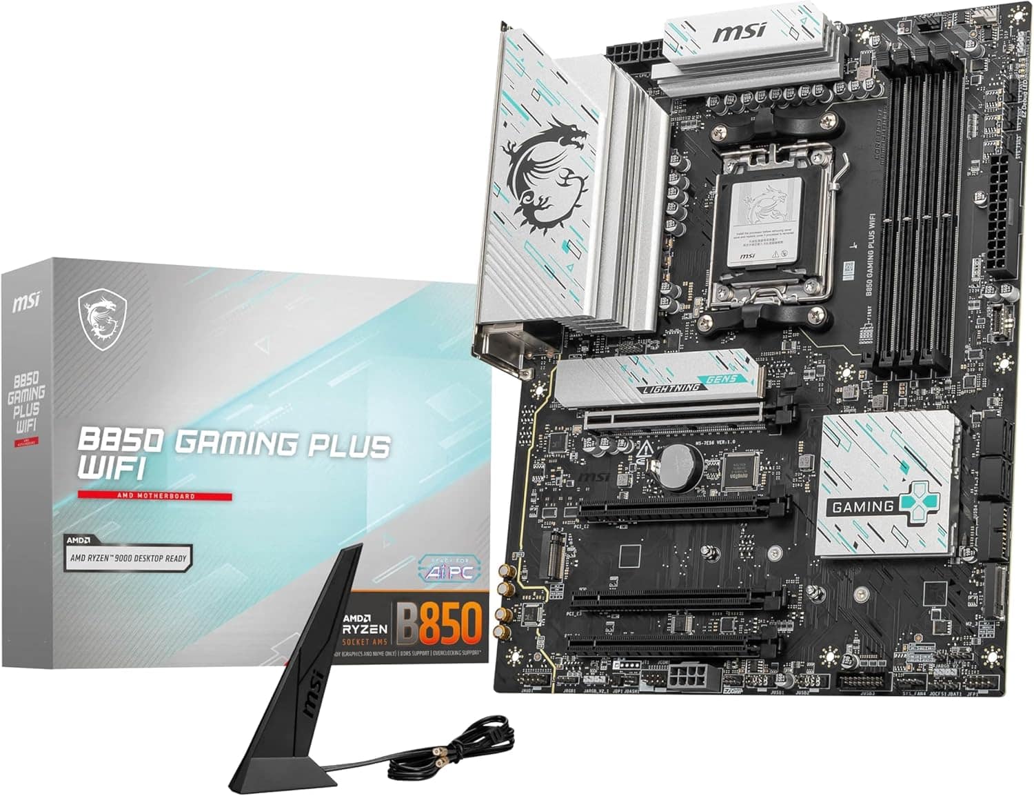 MSI B850 GAMING PLUS WIFI ATX Board + 32GB DDR5, AM5 Ryzen 7000
