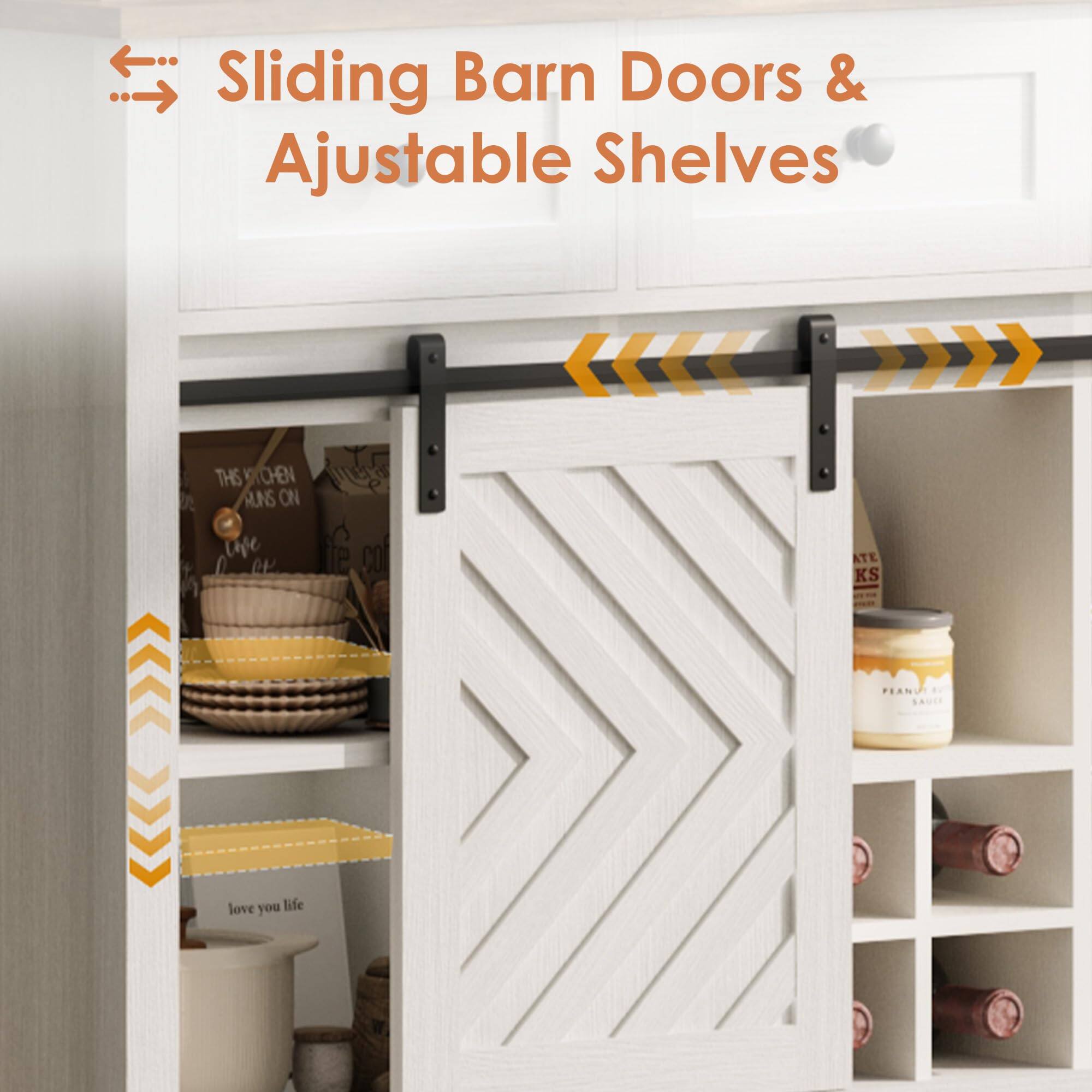 Sliding Barn Doors & Adjustable Shelves

love you life