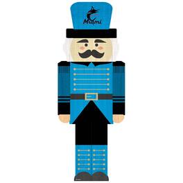 Fan Creations - Miami Marlins 31'' Nutcracker Leaner - Multicolor