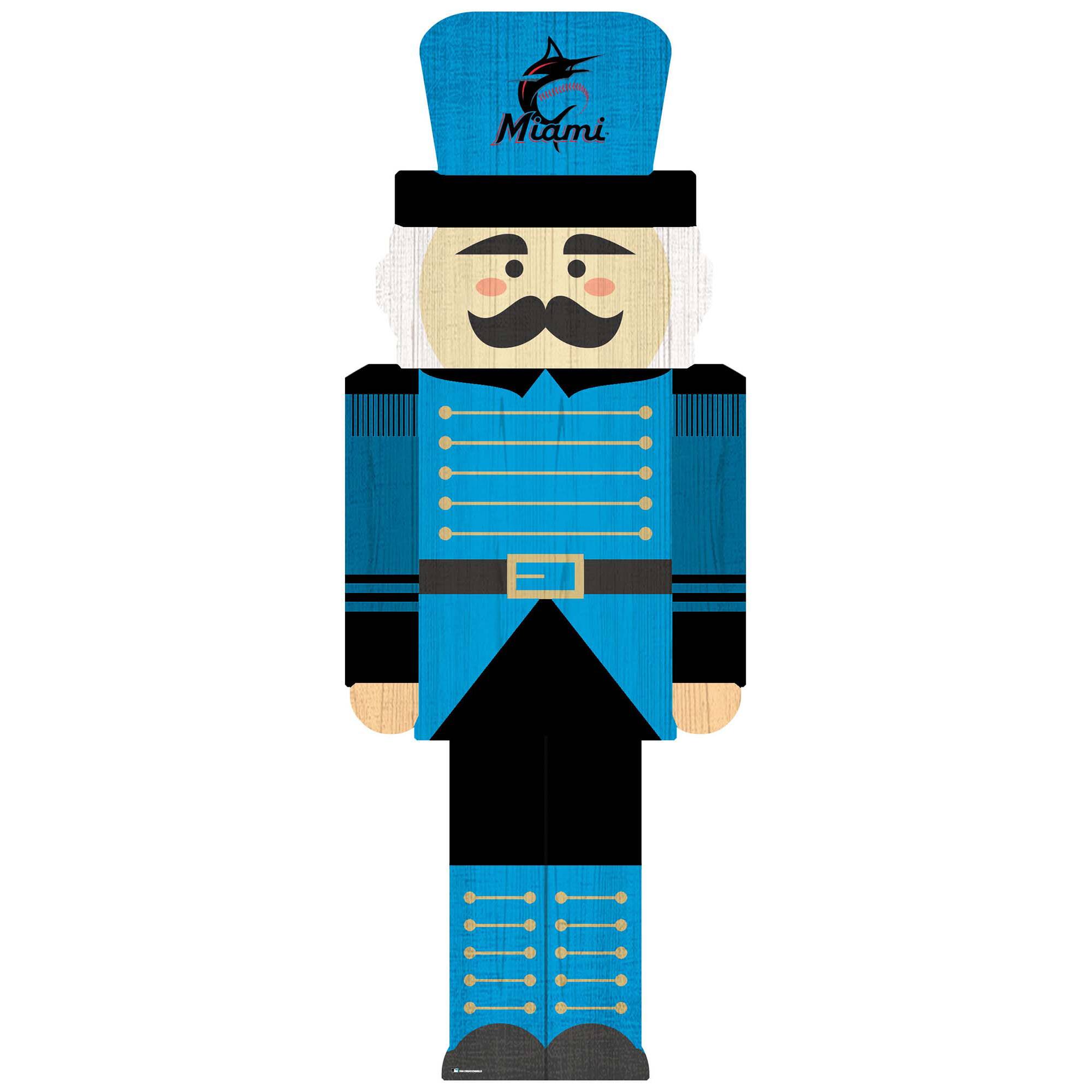 Miami Marlins 31'' Nutcracker Leaner