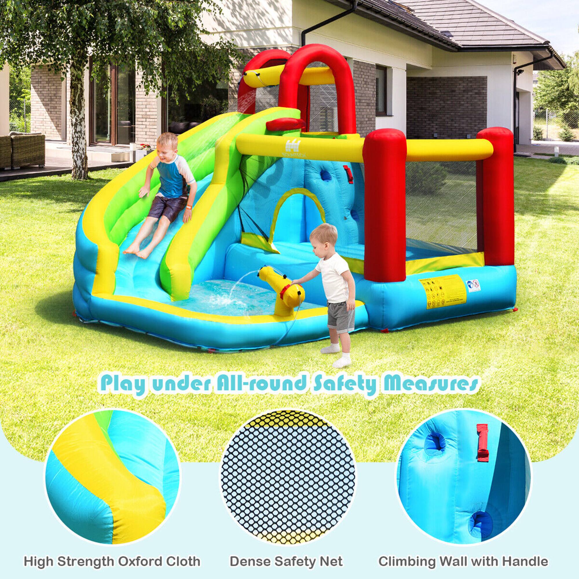 Play under All-round Safety Measures

High Strength Oxford Cloth  
Dense Safety Net  
Climbing Wall with Handle