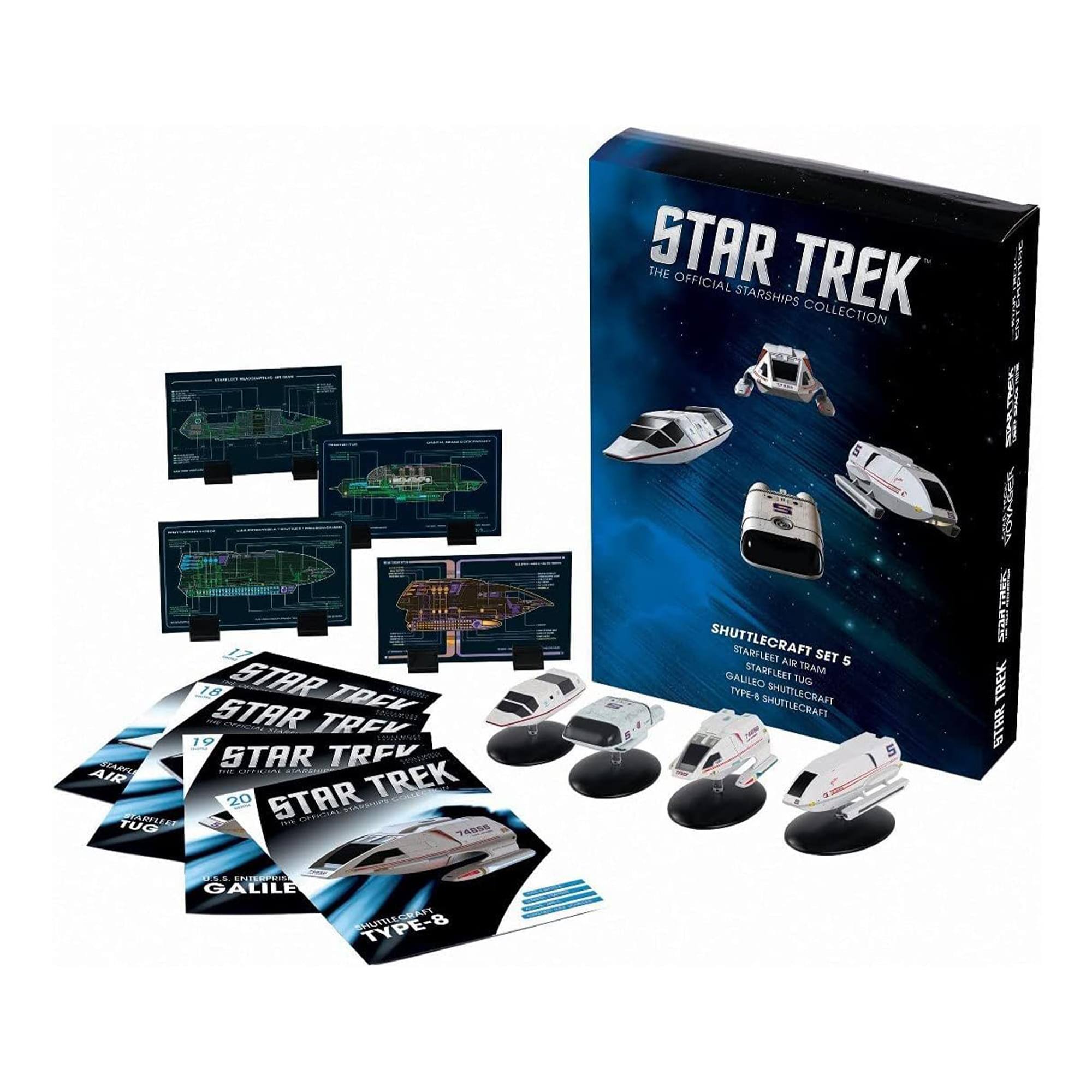 STAR TREK THE OFFICIAL STARSHIPS COLLECTION  
7 18 STAR TREK nRD 19 eTS SELR STAR TREK - COIEO AIR TREK 20 STAR RSRRCS ARESERS .... DERUCAL TUG 7 SHUTTLECRAFT STARFLEET SET A& 5 STANFLERT TRAM GALILEO TUG TYPE-S SHUTTLECRAFT SMUTTLECRAFTS 5 ORRE GeR TREK STRR T1E R GALILE TE TYPE-8