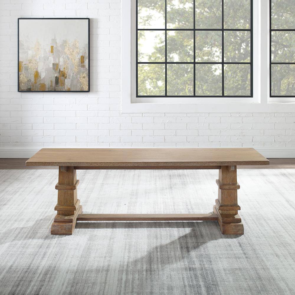 Alt View 7. Crosley Furniture - Joanna Dining Bench - Rustic Brown.