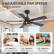 6 ADJUSTABLE FAN SPEEDS
Choose the wind speed
Speed 1-2 Low comfortable wind
Speed 3-4 Medium natural wind
Speed 5-6 High cooling air