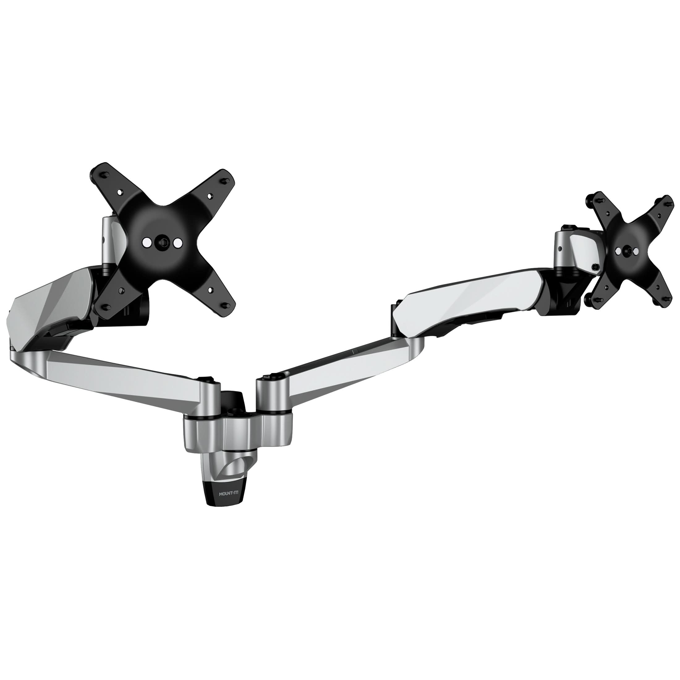Mount-It! - CLiX Series Dual Monitor Wall Mount with Gas Spring Arms, Full Motion, 13"-32" - Thumbnail 2