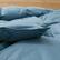 Left. Puredown - Puredown Luxurious 300TC 100% Organic Cotton Down Feather Fiber Comforter, Navy, California King - Navy.