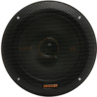 Front. KICKER - KS Series 6-1/2" 2-Way Car Speakers with Polypropylene Cones (Pair) - Black.