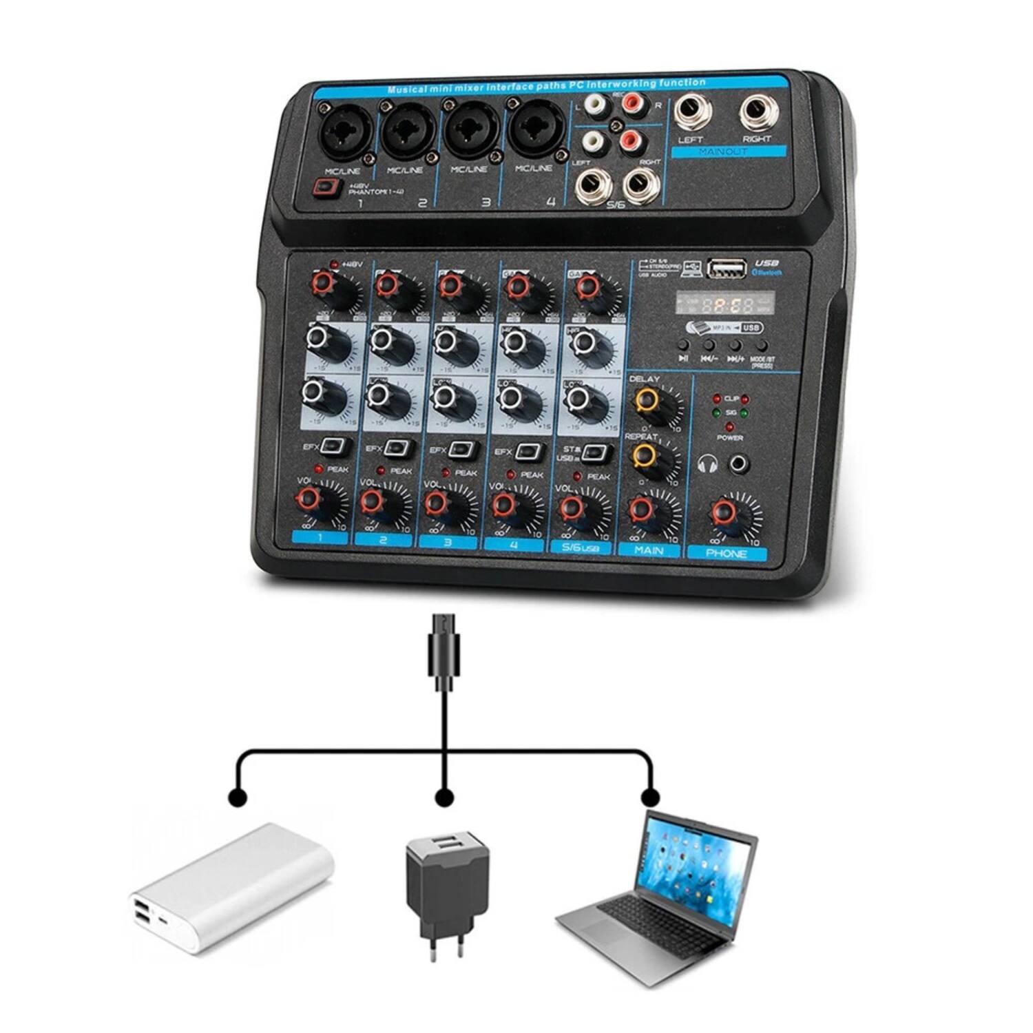 - Musical mini mixer interface
- Voice paths PC Interworking function
- MC/LNE 1 2 3 4
- LEFT RIGHT MON OUT
- USB
- DELAY
- REPEAT
- PEAK
- VOLUME
- PHONE
- MAIN
- POWER
- USB
- 88:88
- US DELAY
- SP
- E
- EP
- U
- FRAH
- PEAK
- VD
- VCK
- 1
- O
- O
- 1
- a
- REPEAT
- EX
- ST.
- U
- EAK
- VO
- 6
- VOL
- 4
- MGUE
- MAN
- POWER
- PHONE