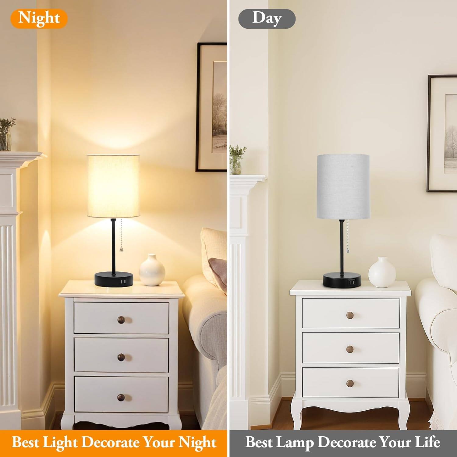 Night  
Best Light Decorate Your Night  

Day  
Best Lamp Decorate Your Life