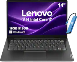 Lenovo - V14 Gen 4 14" FHD Business Laptop - Intel 10-Core i7-13620H - 16GB Memory - 512GB SSD - Windows 11 - Black