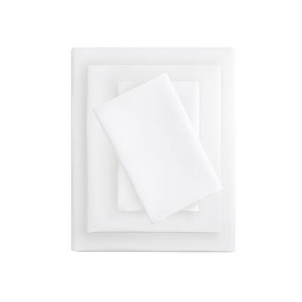 Front. Gracie Mills - Gracie Mills Ruby All-Season Microfiber Soft Touch Sheet Set - White.