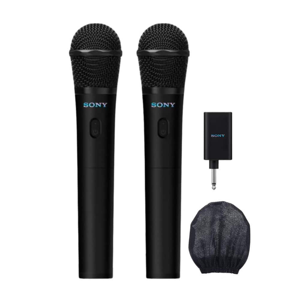 Sony - ULT Mic Wireless Karaoke Microphone (Black) Bundle with Microphone Cover