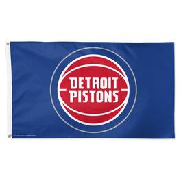 WinCraft - Detroit Pistons 3' x 5' Single-Sided Deluxe Primary Team Logo Flag - Multicolor