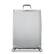 Front. Samsonite - Silhouette 18 31" Expandable Spinner Suitcase - Metallic Silver.
