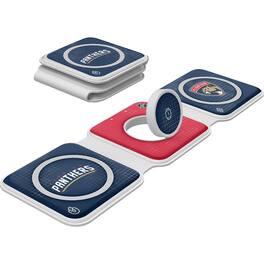 Keyscaper - Florida Panthers 3-in-1 Foldable Charger - White