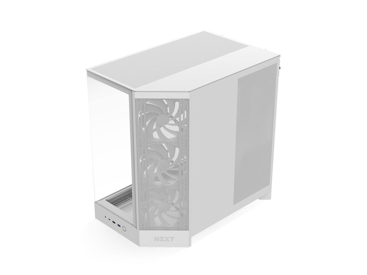 Alt View 10. NZXT - NZXT H9 Flow (2025) CM-H92FW-01 Large Dual-Chamber ATX Mid-Tower - White - White.