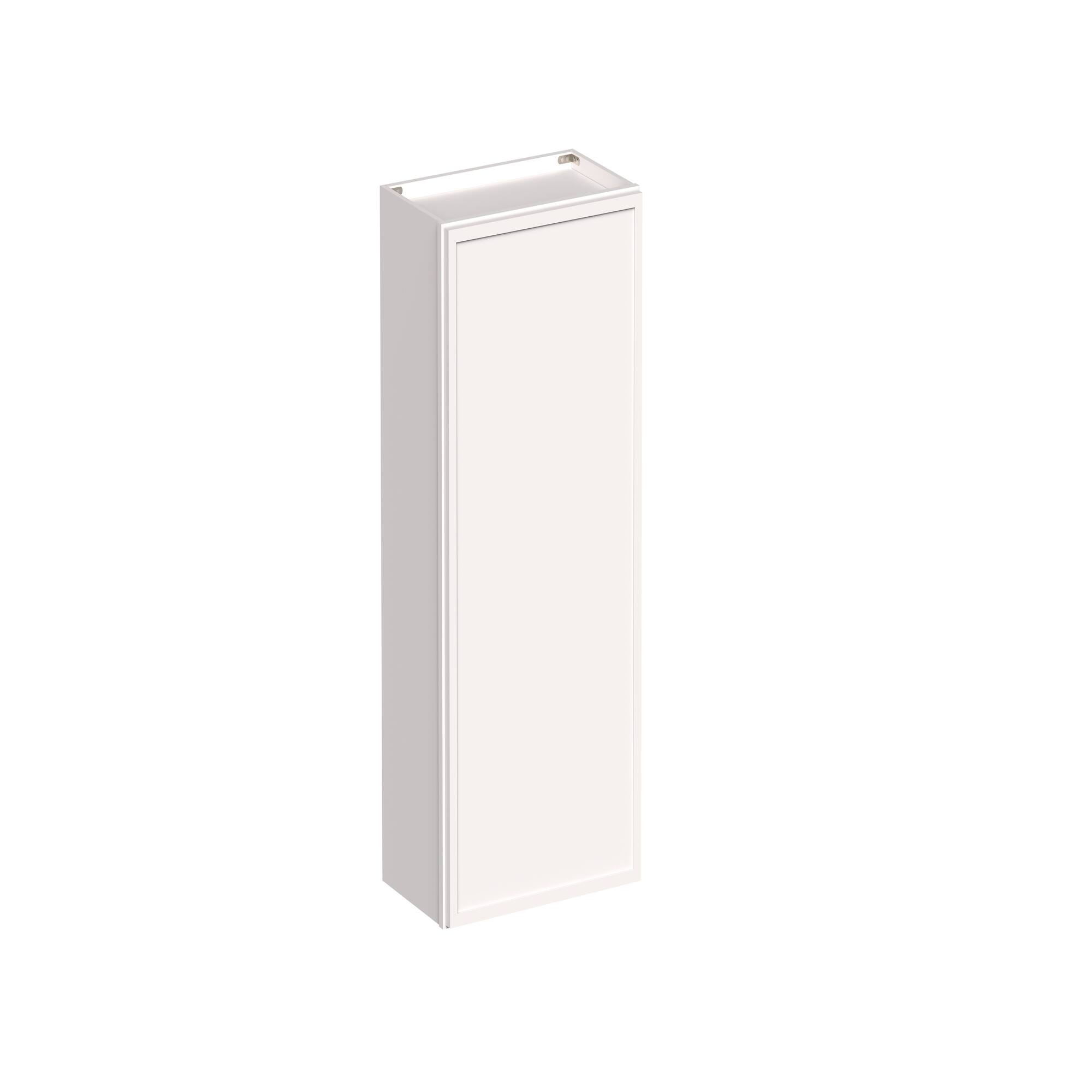 Angle. Boyel Living - 24-in W x 42-in H x 12-in D Slim Shaker RTA Kitchen Wall Cabinet with Soft-Close - Snow White.