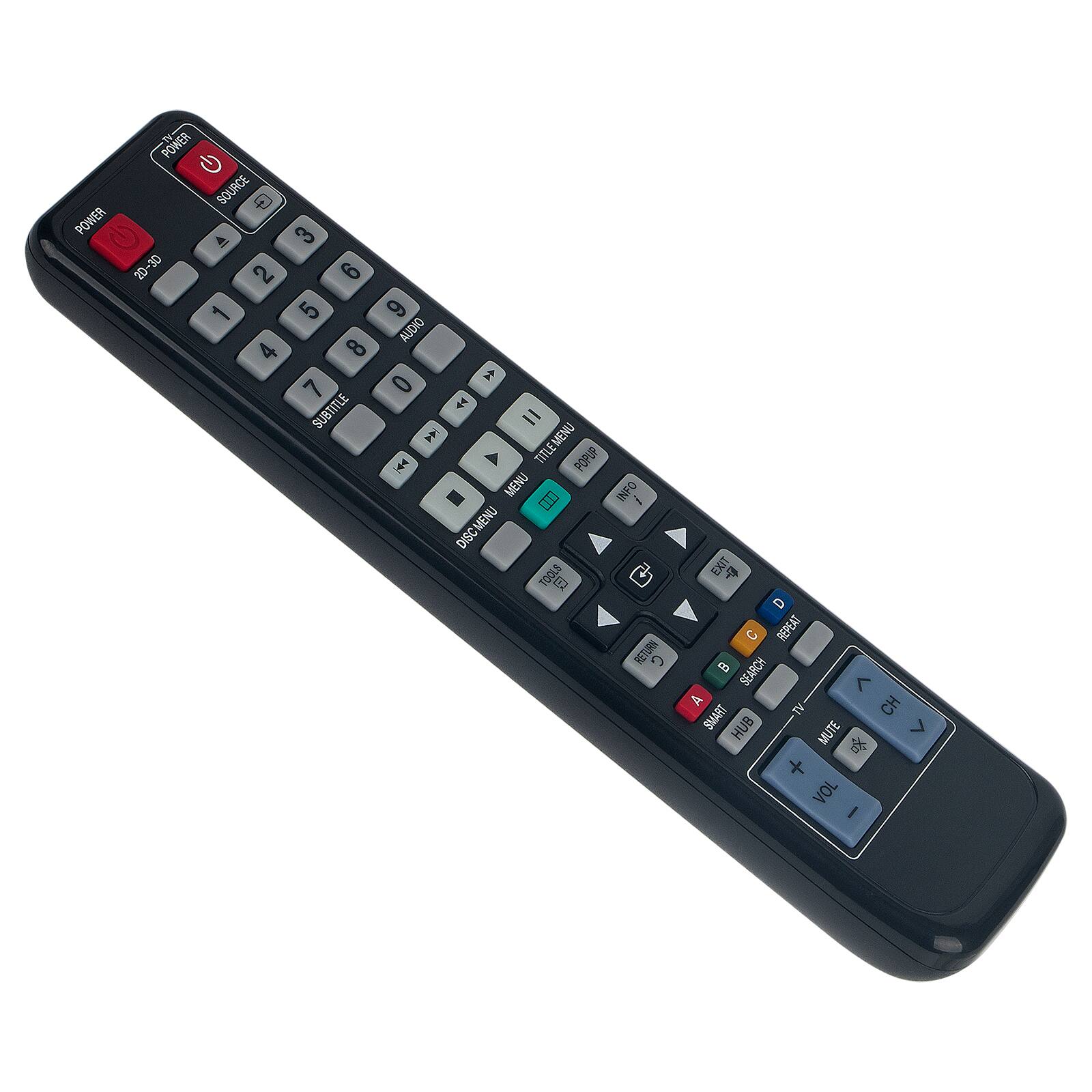 POWER POINTER SOURCE @ 4 3 20-30 -3D 6 20 2 1 5 4 8 7 SUBTITLE 9 AUDIO 0 = TITLEMENU A POPUP MENU INFO - DISCMENU DISC TOOLS 1 C EXIT D C REPEAT SEARCH < CH SMART HUB MUTE > + VOL