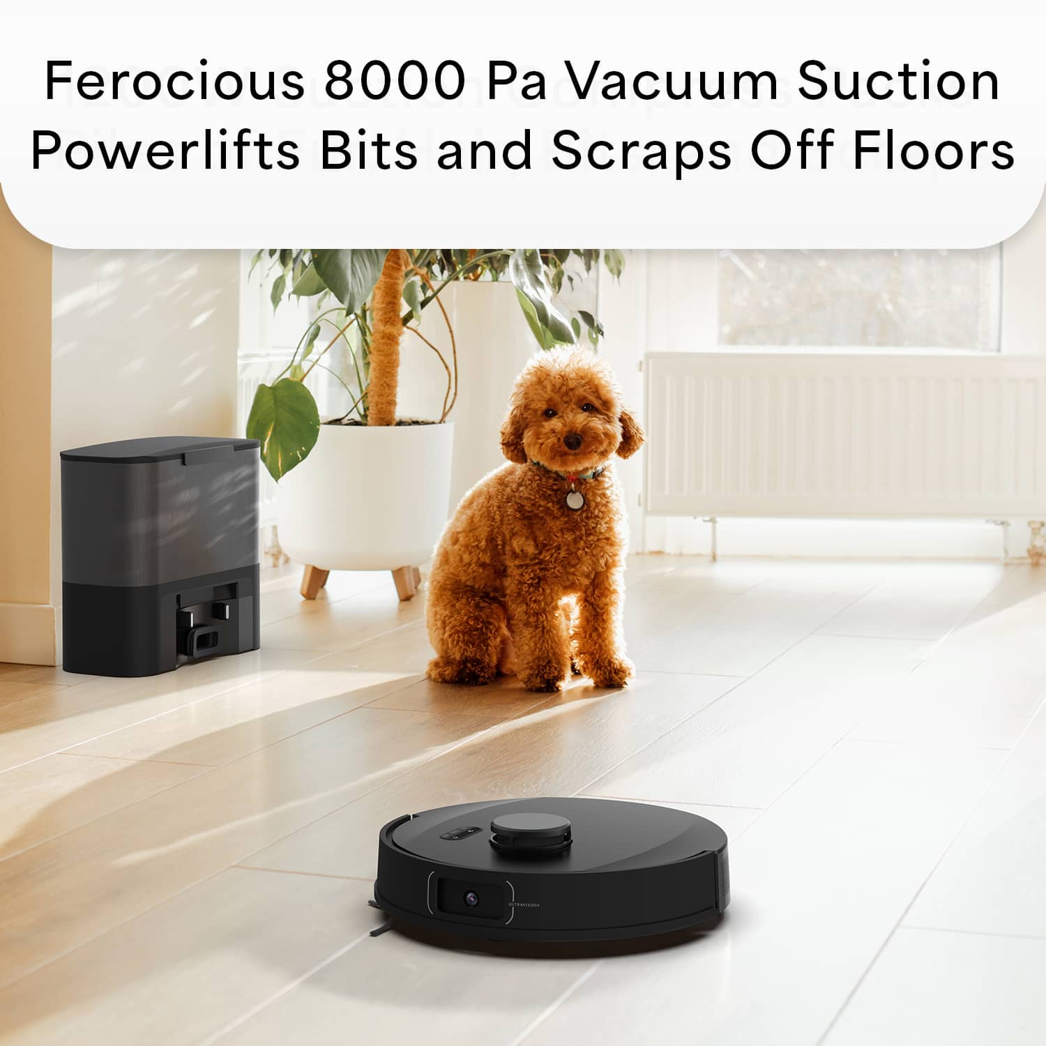 Ferocious 8000 Pa Vacuum Suction Powerlifts Bits and Scraps Off Floors