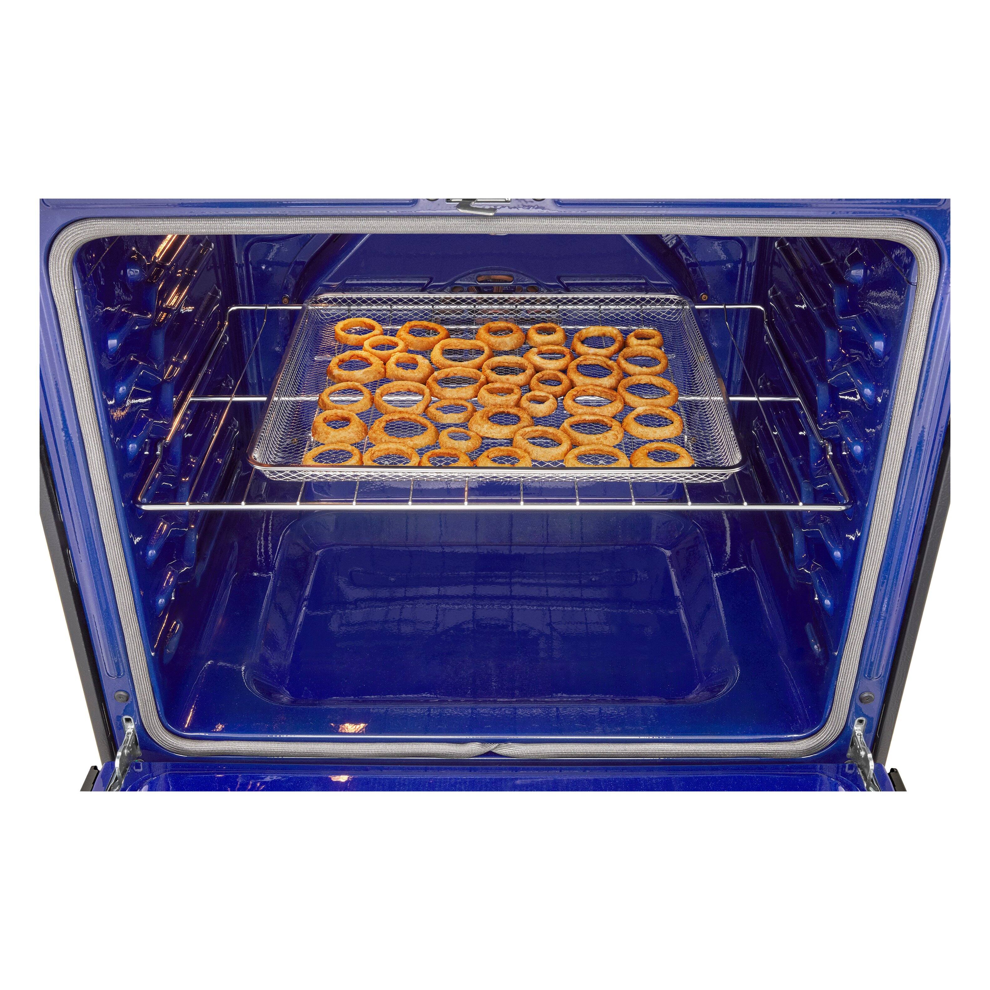 Alt View 19. LG - 6.3 Cu. Ft. Freestanding Gas True Convection Smart Range with EasyClean, Air Fry and Premium Handle - Black Stainless Steel.