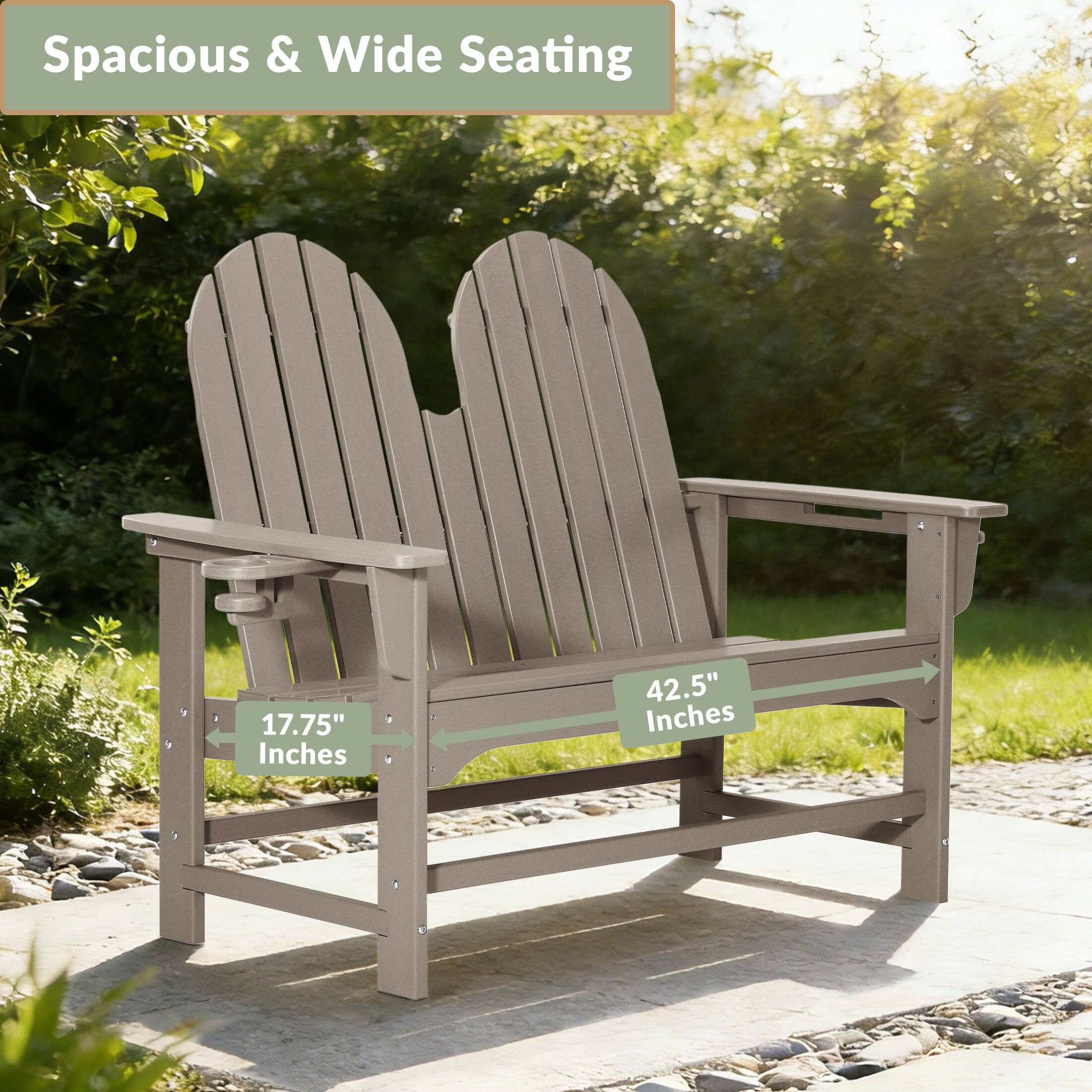 Spacious & Wide Seating

17.75" Inches

42.5" Inches