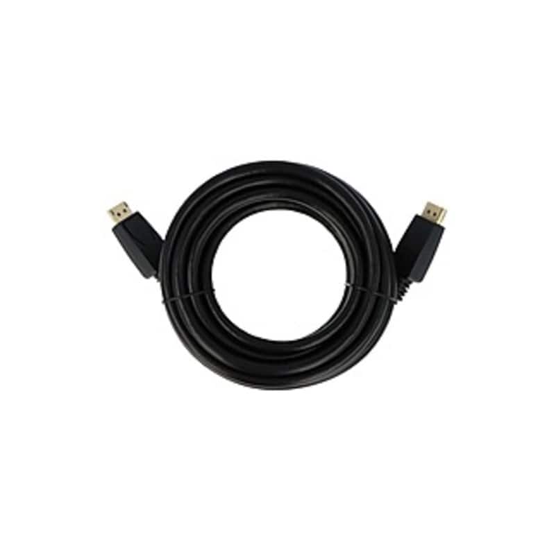 Visiontek - DisplayPort to DisplayPort 1.4 Cable 4.5 Meter - 14.76 ft DisplayPort A/V Cable for Dock, Audio/Video Device, Monitor, C - Black