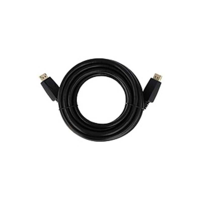 Front. Visiontek - DisplayPort to DisplayPort 1.4 Cable 4.5 Meter - 14.76 ft DisplayPort A/V Cable for Dock, Audio/Video Device, Monitor, C - Black.