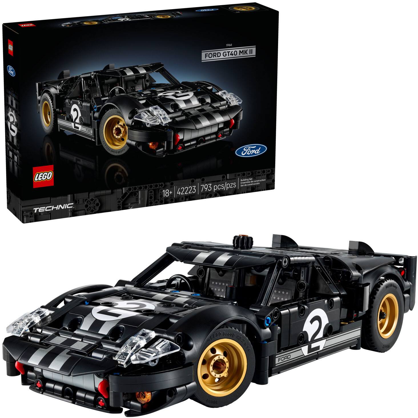 LEGO - Technic 1966 Ford GT40 MKII Race Car 42223