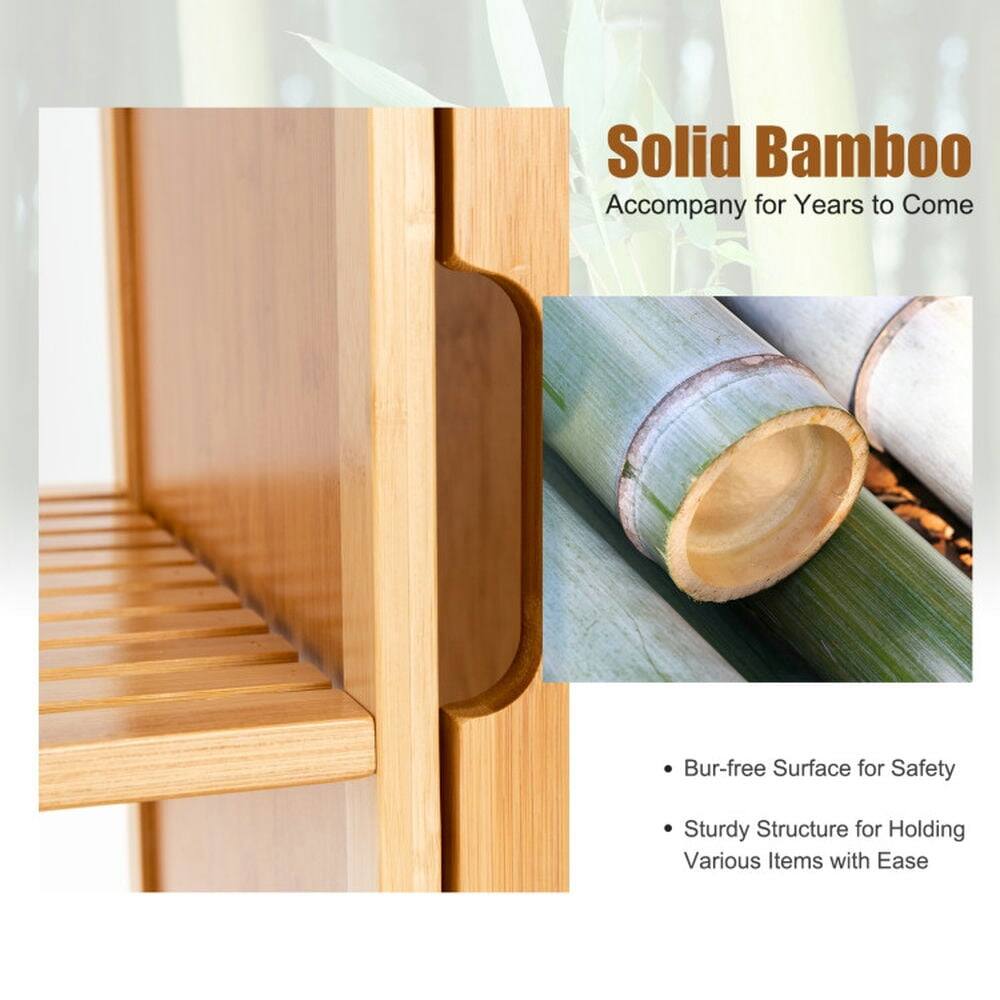 Solid Bamboo  
Accompany for Years to Come  

- Bur-free Surface for Safety  
- Sturdy Structure for Holding Various Items with Ease