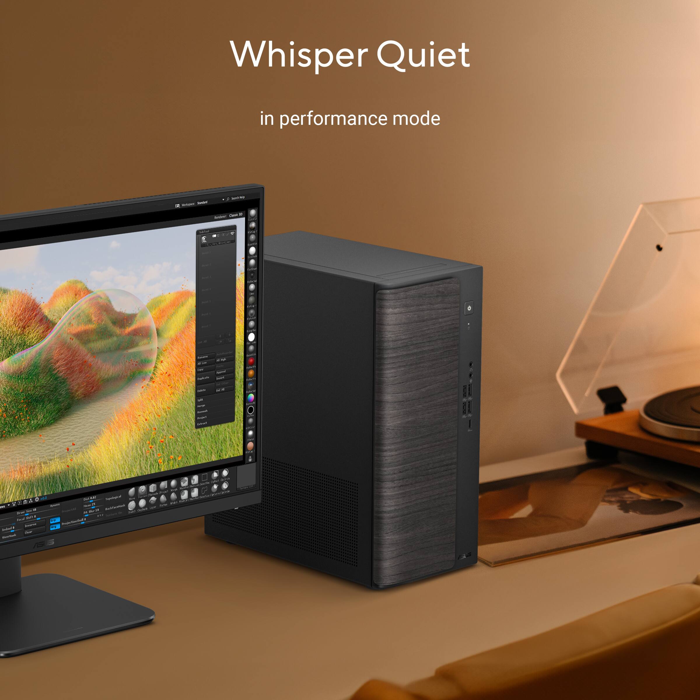 Whisper Quiet in performance mode