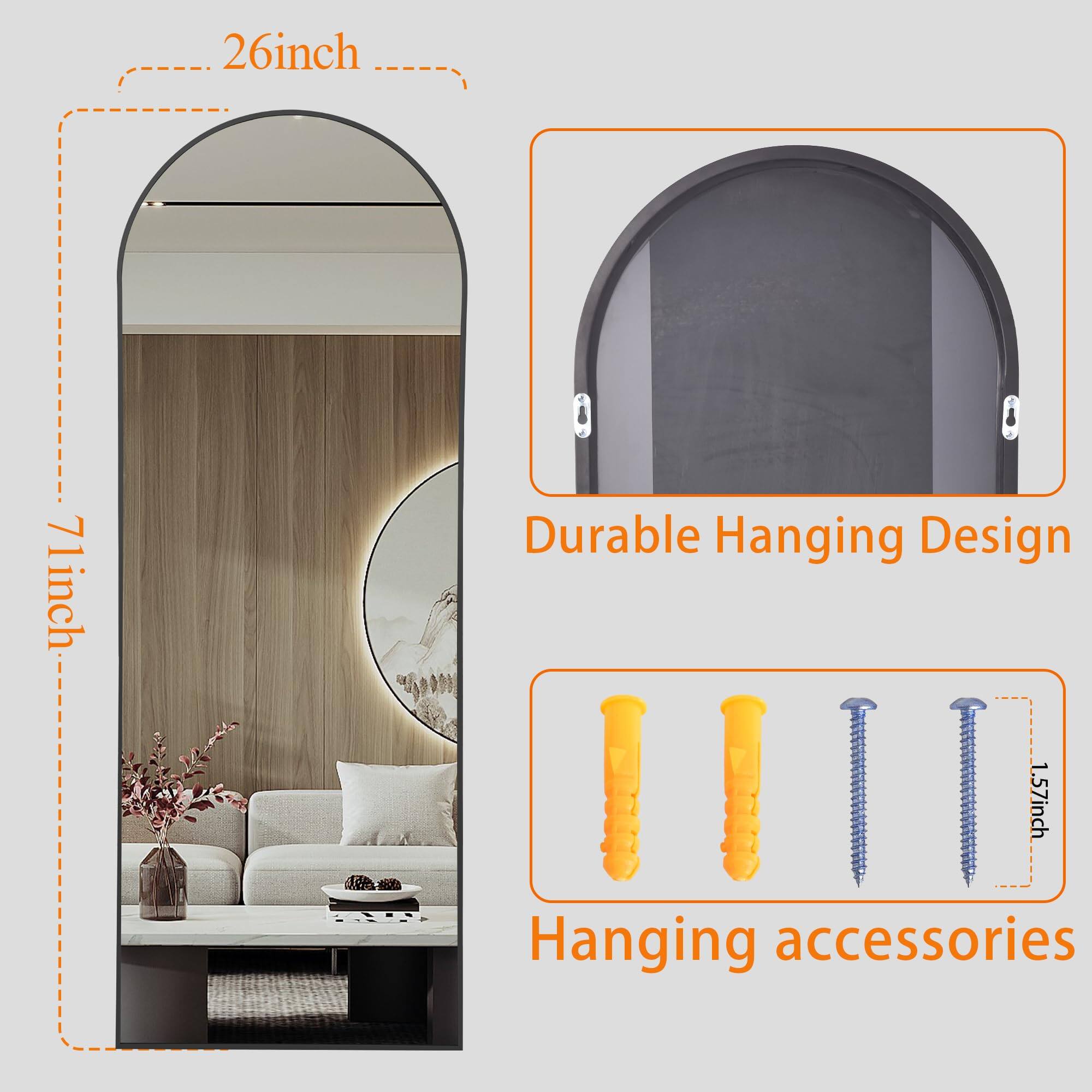 - 26inch
- 71inch
- Durable Hanging Design
- 1.57inch
- Hanging accessories