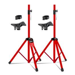 5 CORE - 5Core Speaker Stand Pair Tripod Tall Adjustable 72 Inch DJ Studio Monitor Stands-SS ECO 2PK WoB - Red