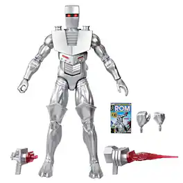 Marvel - Legends Series ROM: Spaceknight, Comics-Inspired Collectible 6-Inch Scale Action Figure with Character-Sized Comi - Multicolor