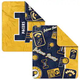Logo Brands - Indiana Pacers 50" x 60" Dream Weave Throw Blanket - Navy