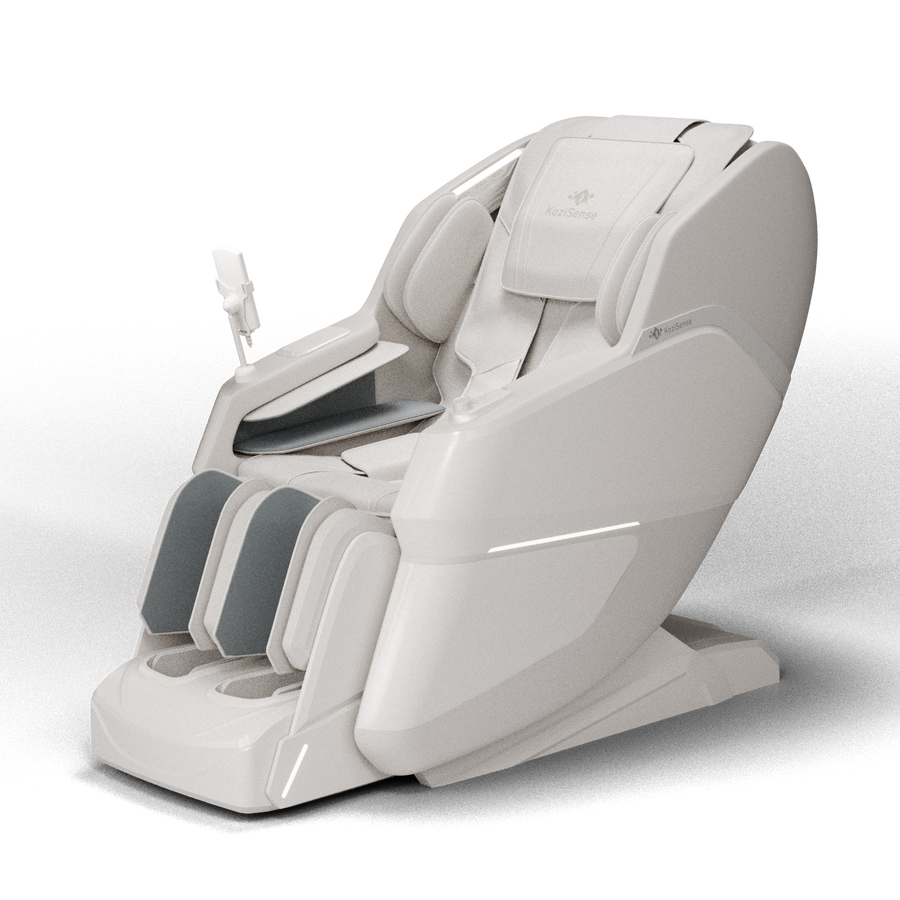 KoziSense - KZ-605 4D Massage Chair with Deep Zero Gravity,Thai Stretching,Auto Extension Legrest, Back and Front Heat - White price history on PriceWatchPro