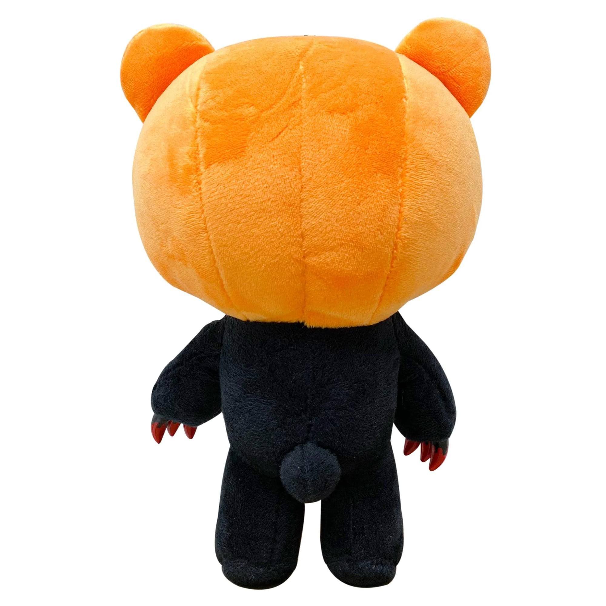Alt View 1. Great Eastern - Gloomy Bear Bones 8 Inch Collector Plush - Orange.
