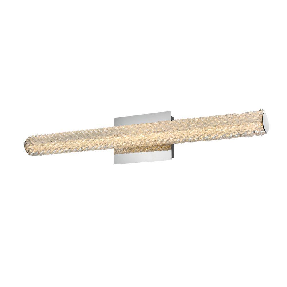 Back. Elegant Lighting - Bowen 30 inch Adjustable LED Wall Sconce in Chrome - Chrome.