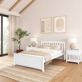 Plank+Beam - Full Bed, White - White
