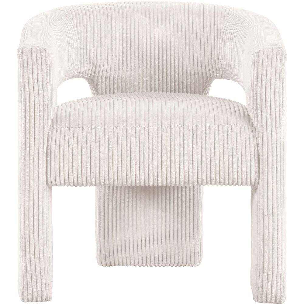 Alt View 2. Meridian Furniture - Riz Cream Corduroy Fabric Accent/Dining Chair - Beige.